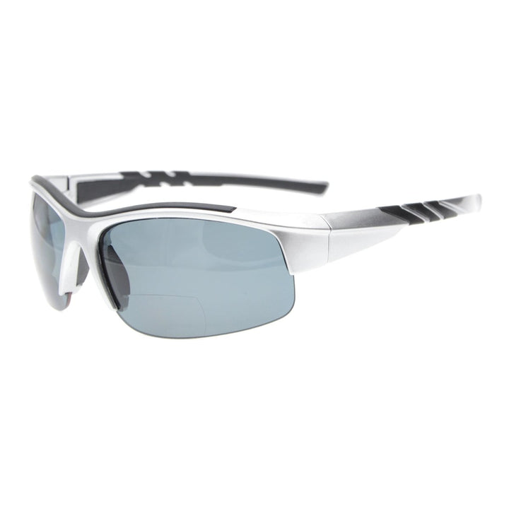 Half Rim Polarized Bifocal Reading Sunglasses TR90