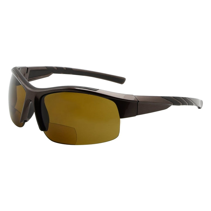 Half Rim Polarized Bifocal Reading Sunglasses TR90