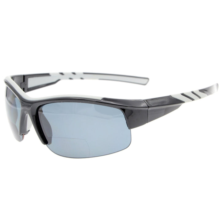 TR90 Half-Rim Sport Bifocal Reading Sunglasses