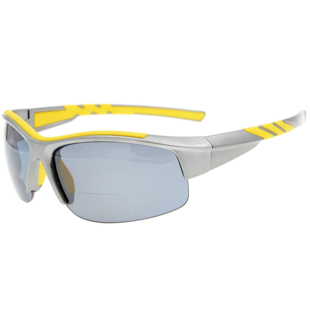 Gafas de sol de lectura bifocales deportivas de media montura TR90