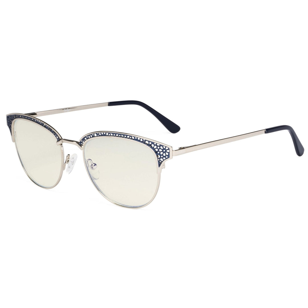 Browline Blue Light Blocking Reading Glasses LX17015