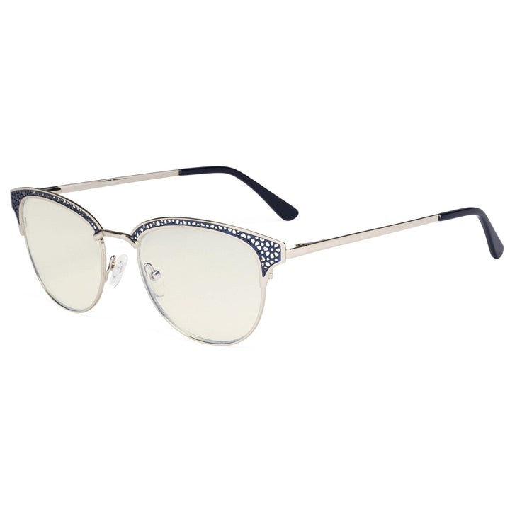 Browline Blue Light Blocking Reading Glasses LX17015