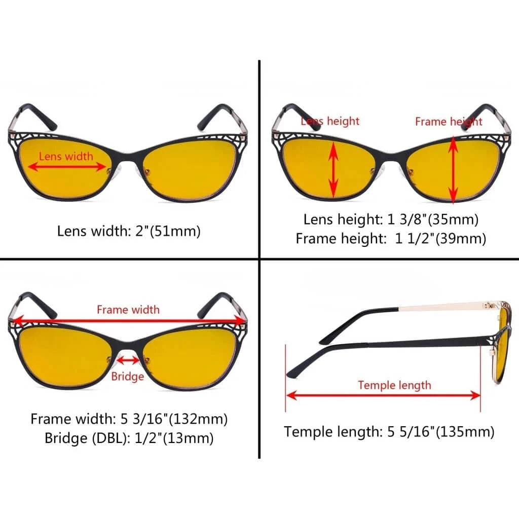 Hollow Design Blue Light Blocking Eyeglasses LX19025-BB90