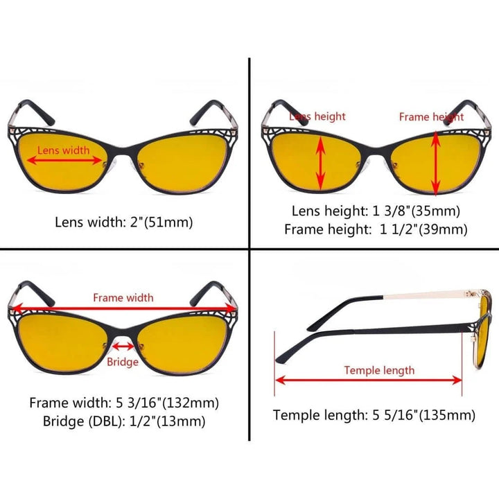 Hollow Design Blue Light Blocking Eyeglasses LX19025-BB90