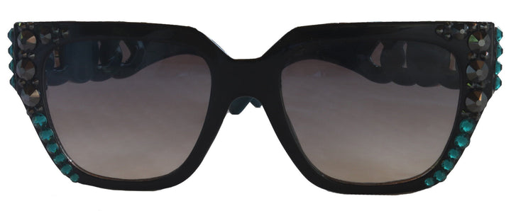 Belleville,  BLING Line Bifocal (Clear On Top) Sun Readers for Women OR Non-Bifocal Readers Sunglasses (Hematite W Zircon) NY Fifth Avenue