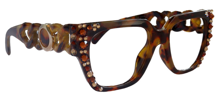 Belleville Bling Line Bifocal OR Non-Bifocal Reading Glasses w/ European Crystals