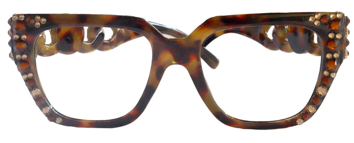 Belleville Bling Line Bifocal OR Non-Bifocal Reading Glasses w/ European Crystals