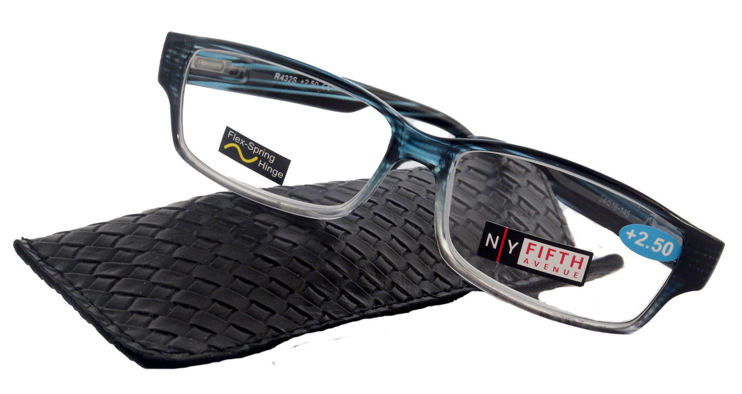 Logan Men's Square High-End Reading Glasses