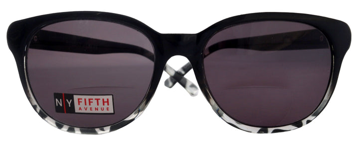 Matilda, High-End Line Bifocal (Clear On Top) Sun Readers for Women OR Non-Bifocal Readers Sunglasses (Black Marble) NY Fifth Avenue