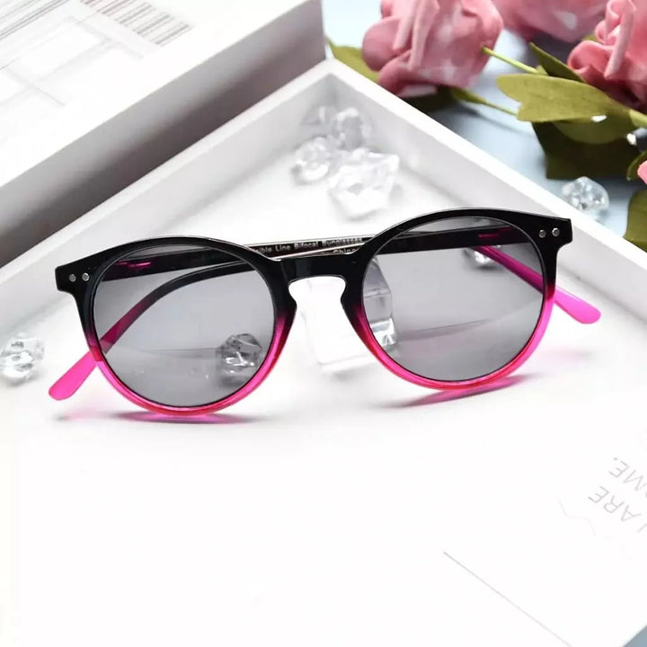 Round Frame Bifocal Reading Sunglasses S005