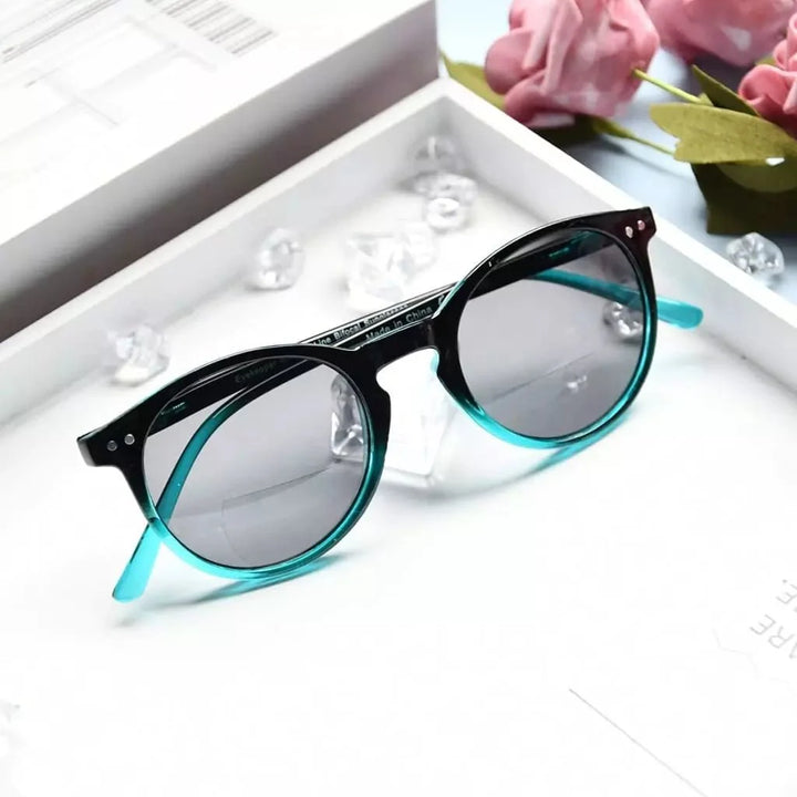 Round Frame Bifocal Reading Sunglasses S005