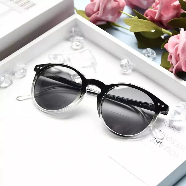 Round Frame Bifocal Reading Sunglasses S005
