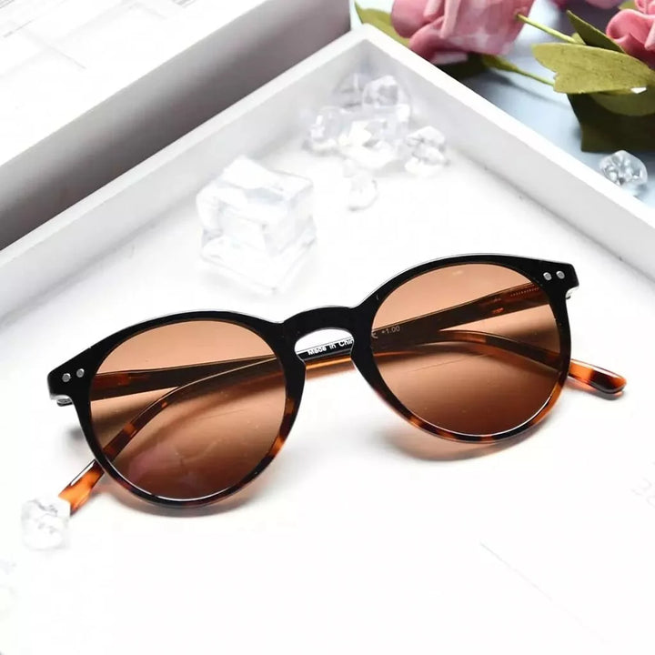 Round Frame Bifocal Reading Sunglasses S005