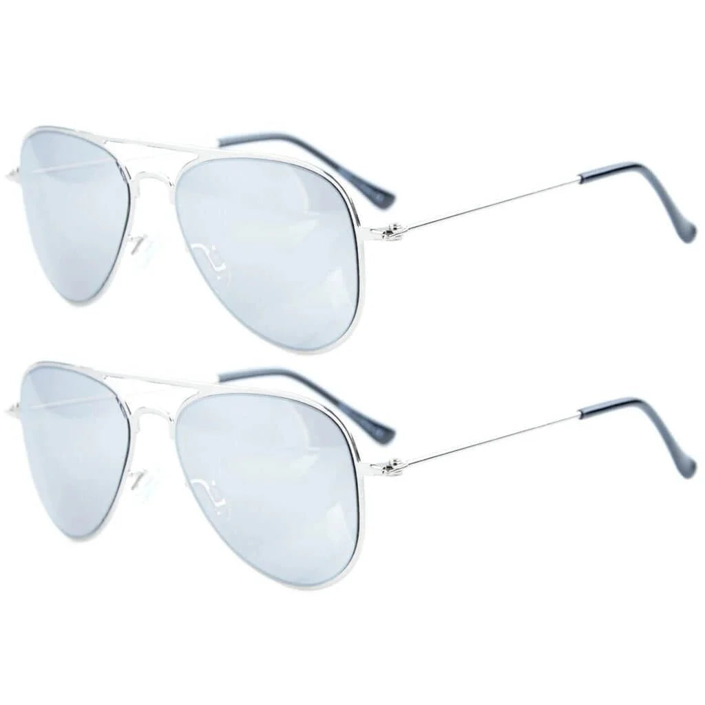 Kids Sunglasses 2 Pack Pilot Metal Style S15017