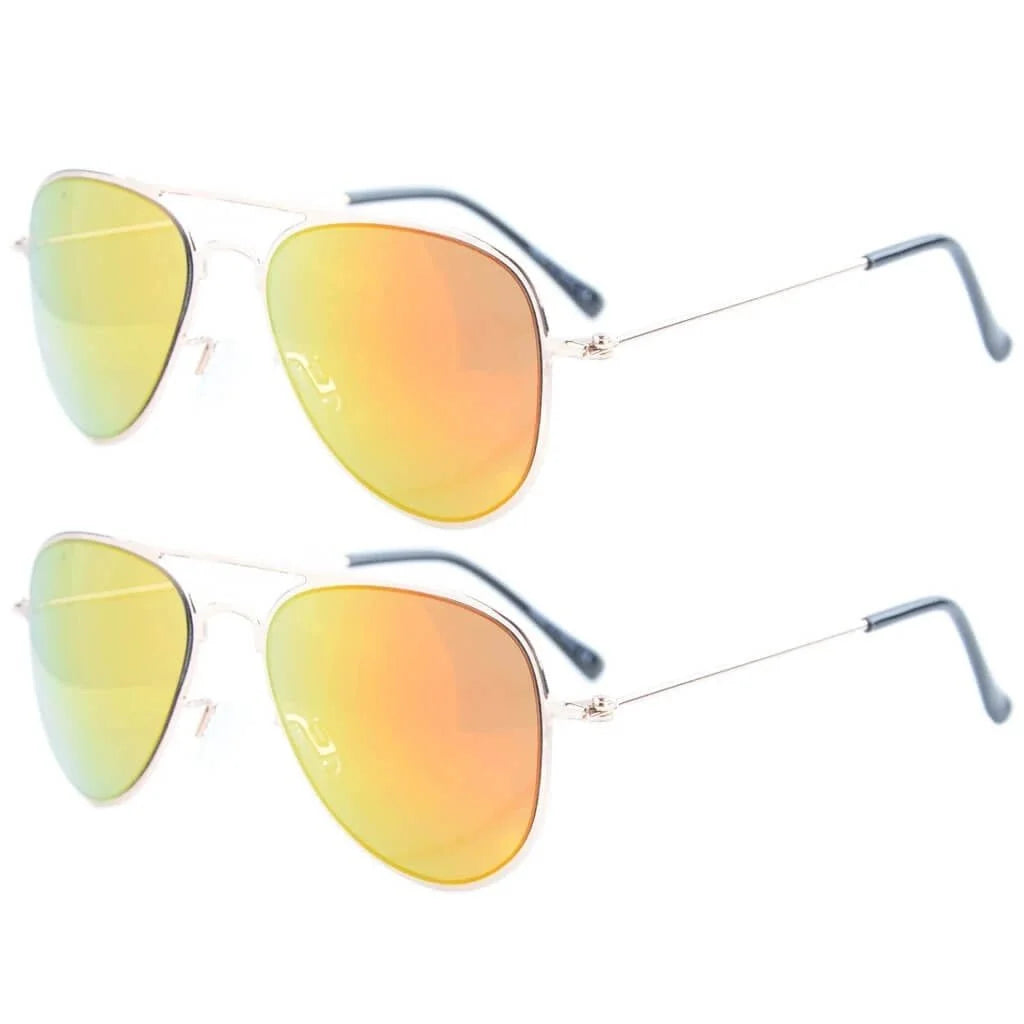 Kids Sunglasses 2 Pack Pilot Metal Style S15017