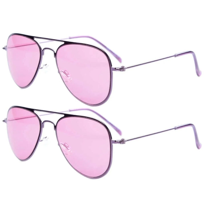 Kids Sunglasses 2 Pack Pilot Metal Style S15017