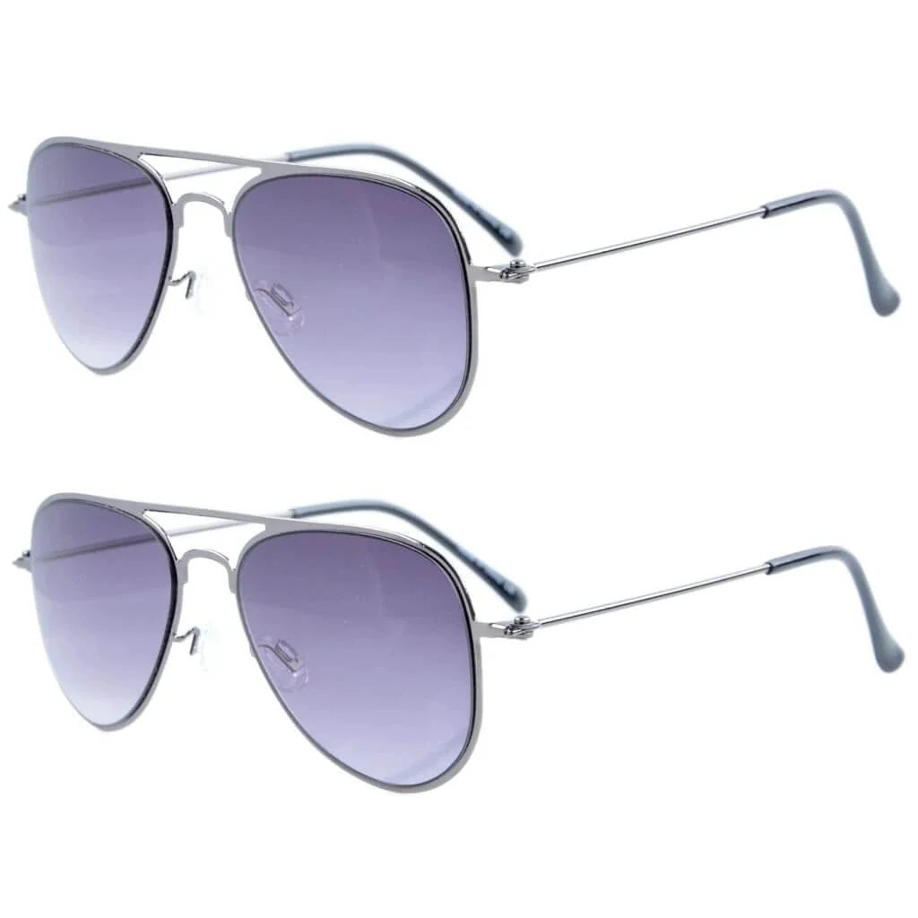 Kids Sunglasses 2 Pack Pilot Metal Style S15017