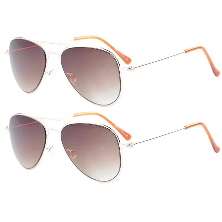Kids Sunglasses 2 Pack Pilot Metal Style S15017