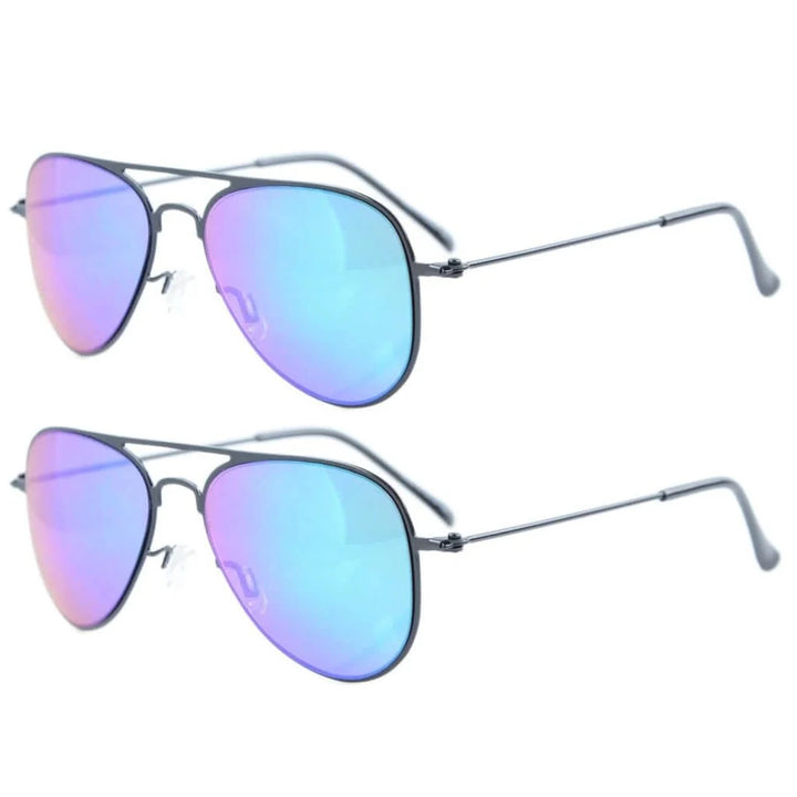 Kids Sunglasses 2 Pack Pilot Metal Style S15017
