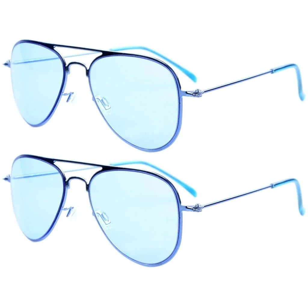 Kids Sunglasses 2 Pack Pilot Metal Style S15017