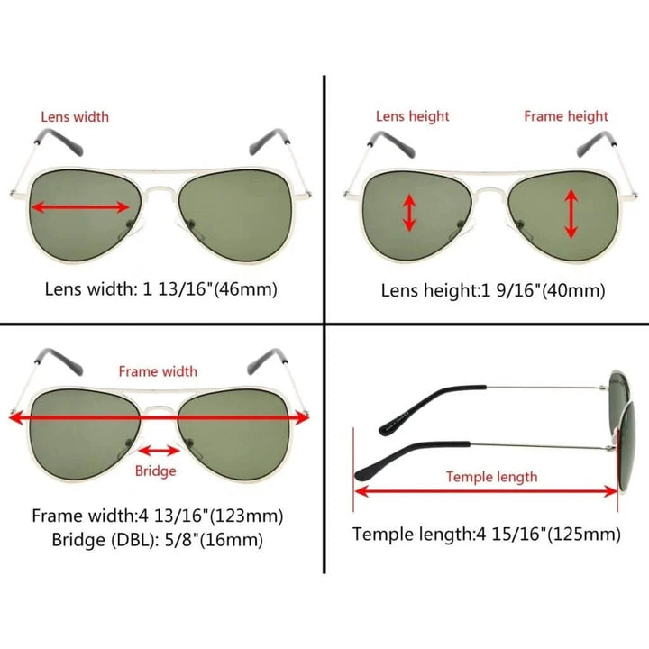 Kids Sunglasses 2 Pack Pilot Metal Style S15017