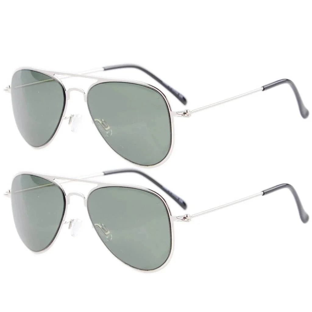 Kids Sunglasses 2 Pack Pilot Metal Style S15017