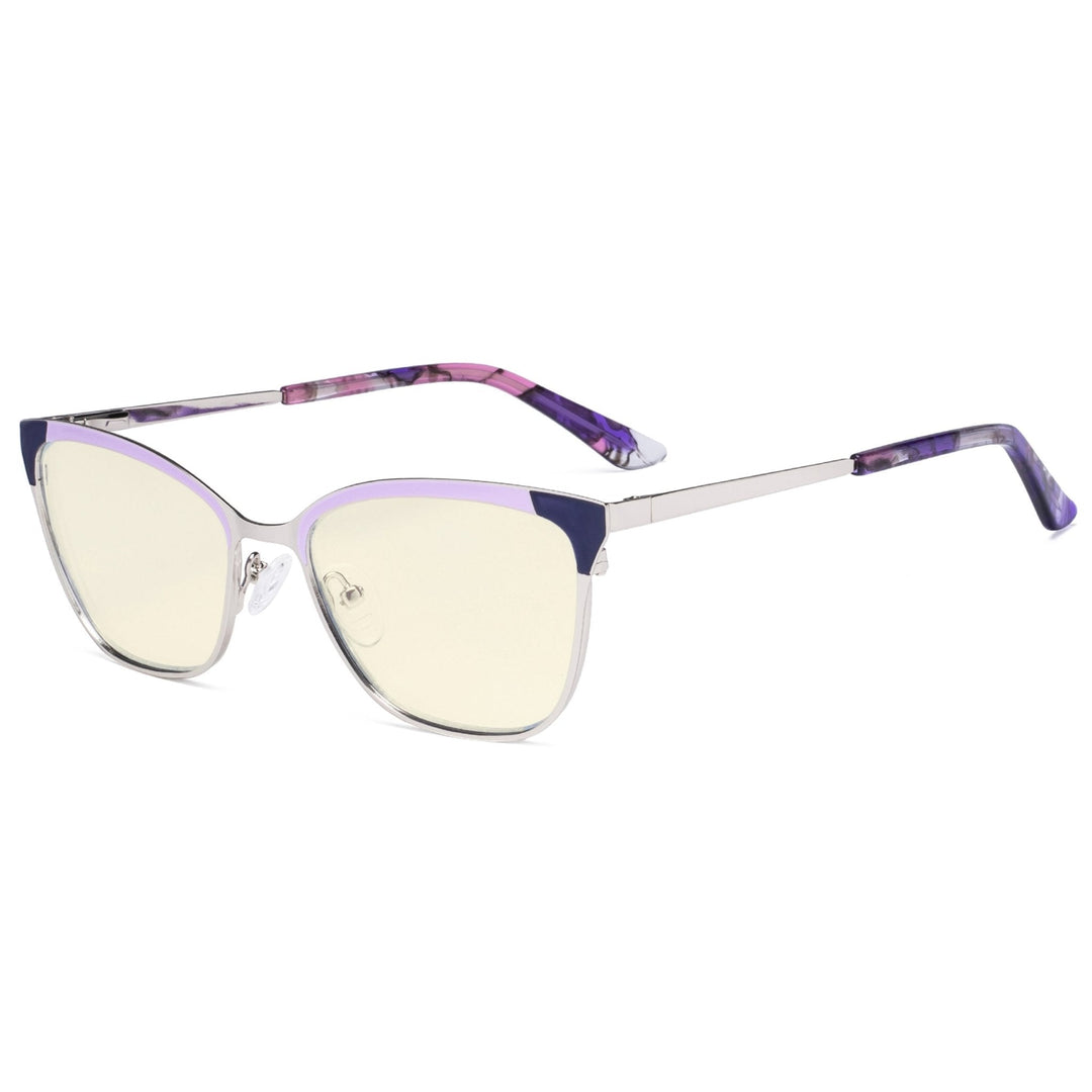 Ladies Stylish Blue Light Filter Eyeglasses LX19034-BB40
