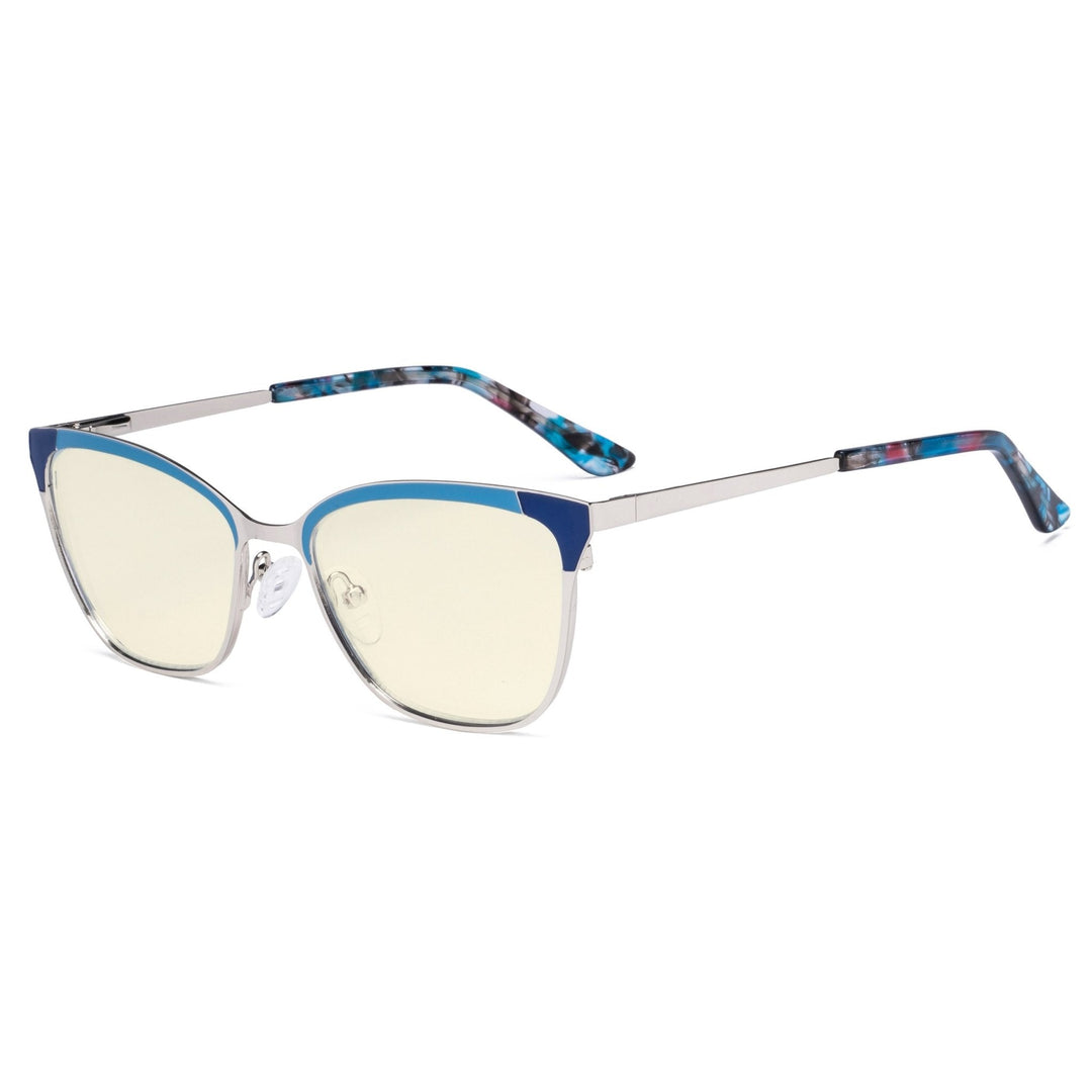 Ladies Stylish Blue Light Filter Eyeglasses LX19034-BB40