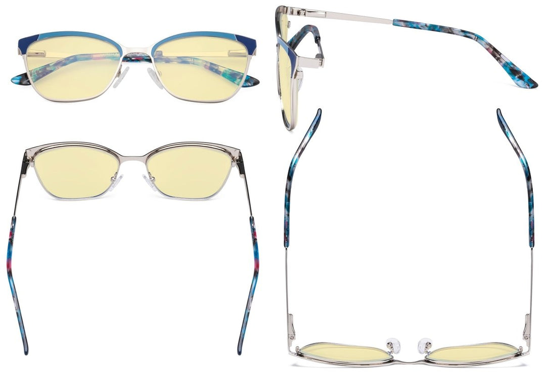 Cat-eye Blue Light Blocking Eyeglasses LX19034-BB60