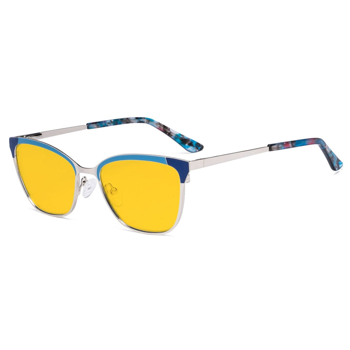 Cat-eye Stylish Blue Light Blocking Eyeglasses LX19034-BB90