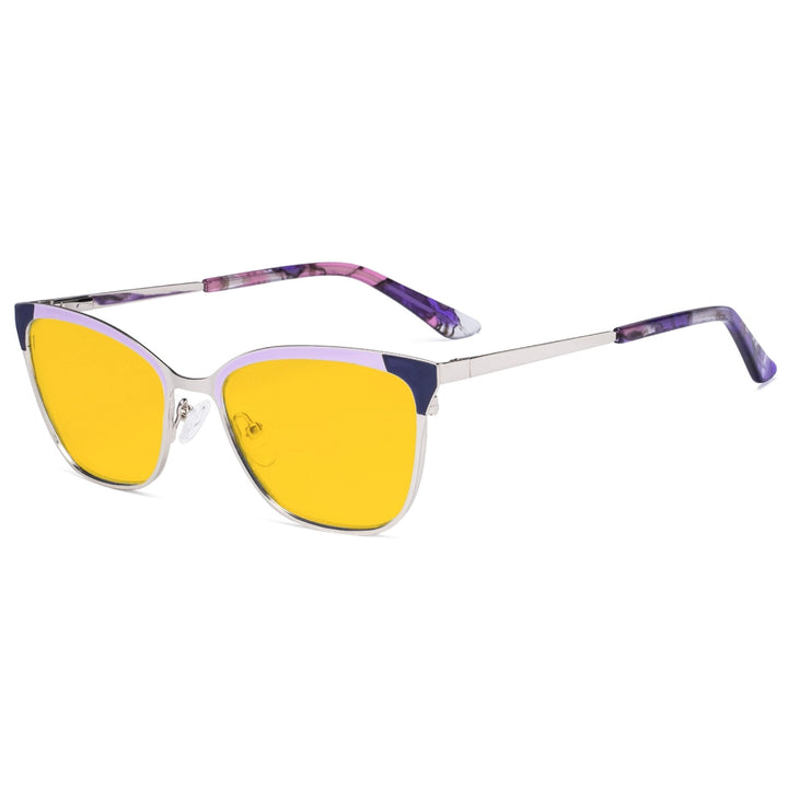 Cat-eye Stylish Blue Light Blocking Eyeglasses LX19034-BB90