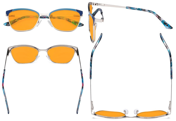 Cat-eye Blue Light Blocking Eyeglasses LX19034-BB98