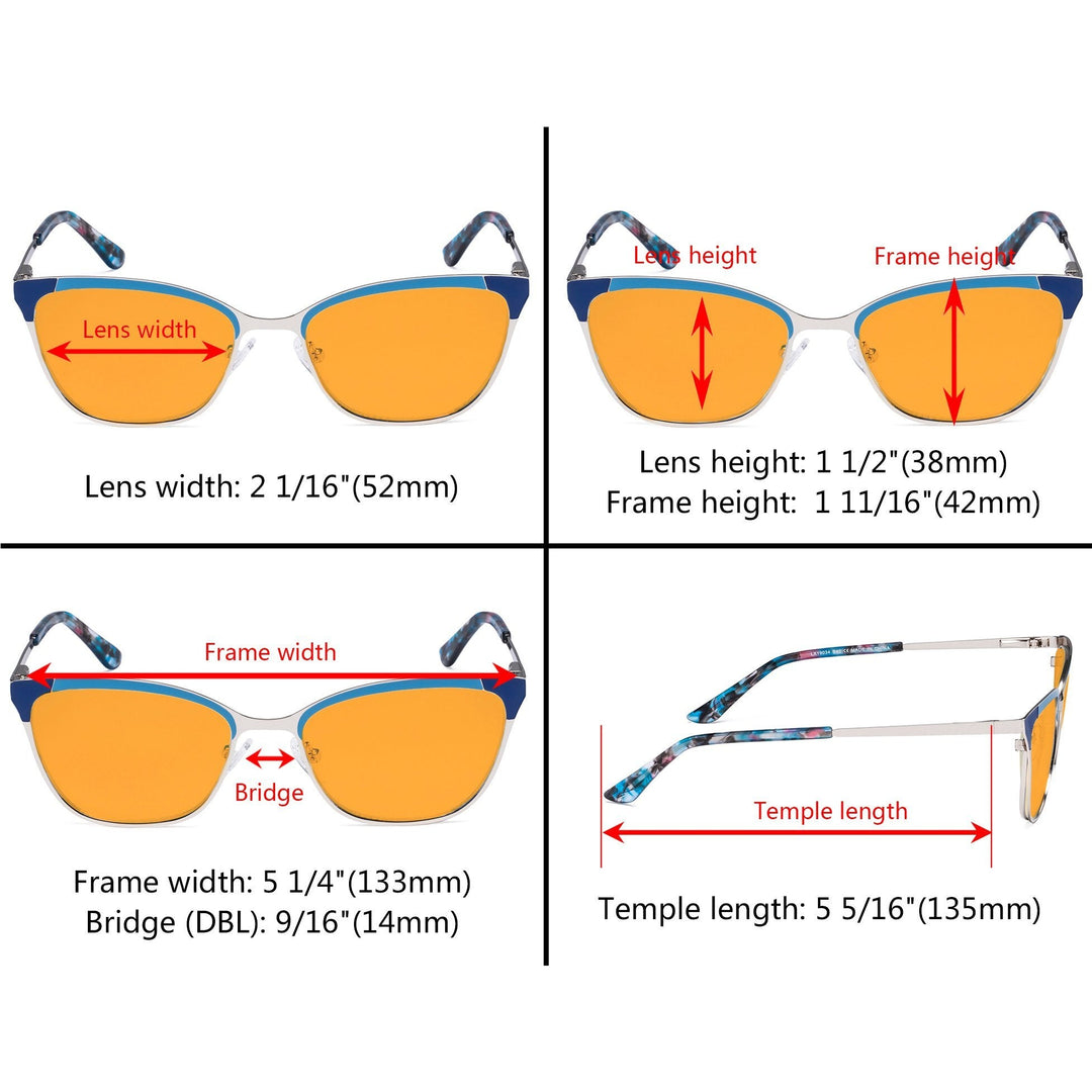 Cat-eye Blue Light Blocking Eyeglasses LX19034-BB98