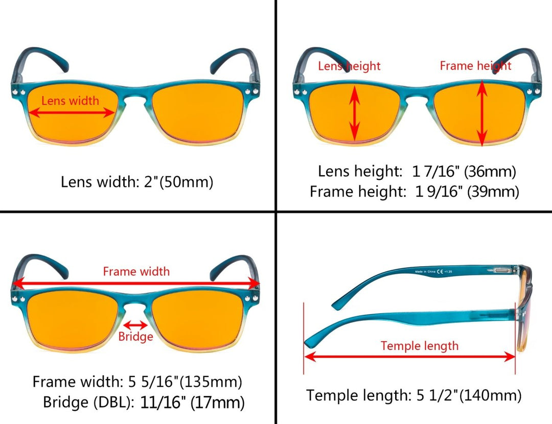 Ladies Vintage Blue Light Blocking Reading Glasses DS046