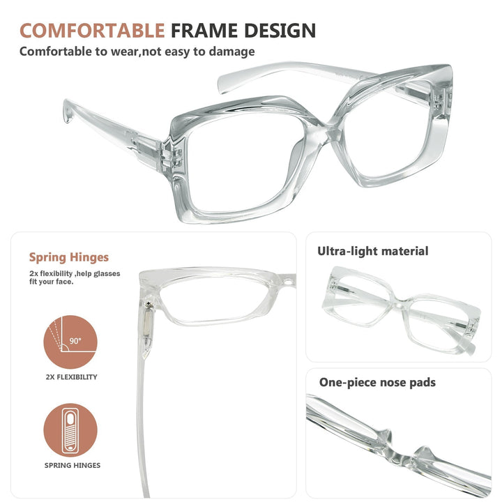 Fashionable Thicker Frame Reading Glasses R2010