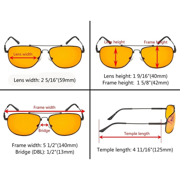Memory Titanium Frame Blue Light Blocking Eyeglasses DS1803