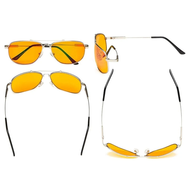 Memory Titanium Frame Blue Light Blocking Eyeglasses DS1803