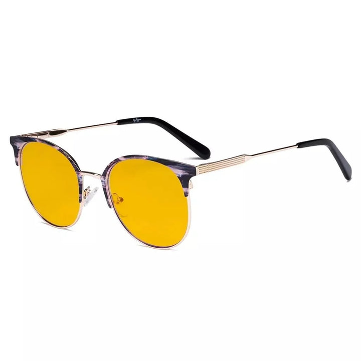 Metal Frame Blue Light Blocking Eyeglasses LX19001-BB90