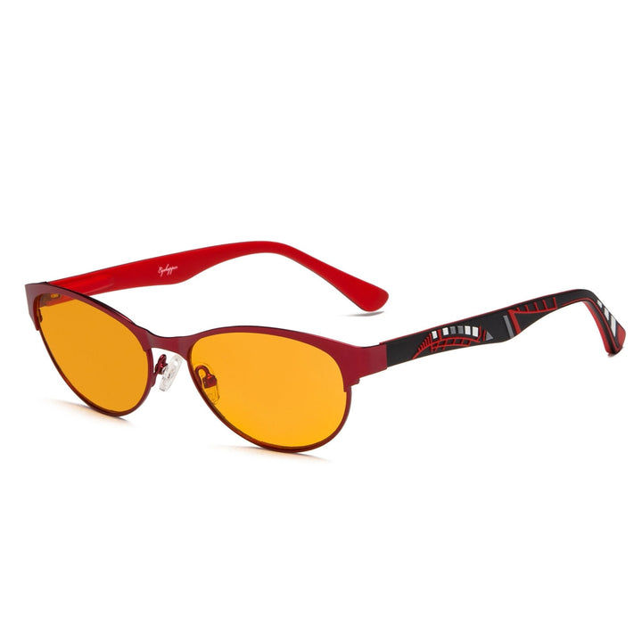 Cat-eye Blue Blocking Reading Glasses Nighttime Glasses LX17004-BB98