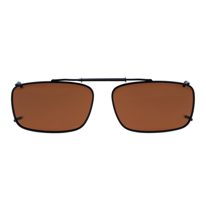 Metal Frame Polarized Lens Clip on Sunglasses C61 (54MMx34MM)