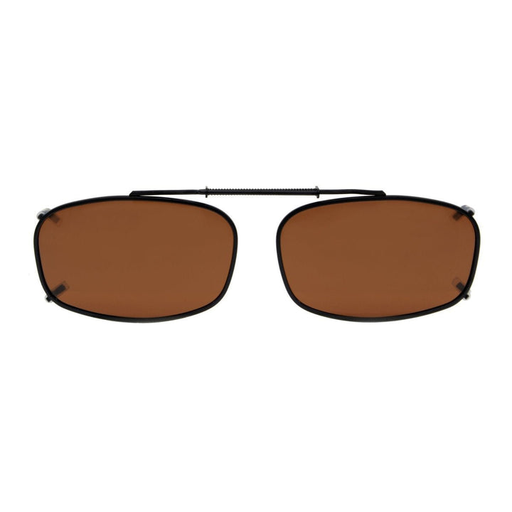 Metal Frame Polarized Lens Clip on Sunglasses C62 (52MMx32MM)