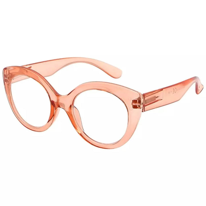 Oval Cat-eye Glasses for Women Chic Eyeglasses R2012