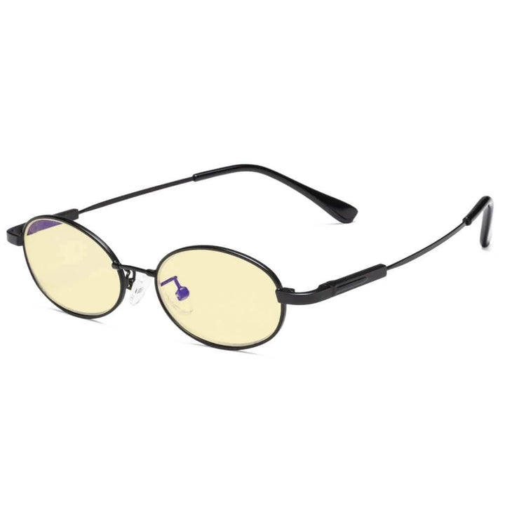 Oval Metal Blue Light Blocking Eyeglasses for Kids TMK1803