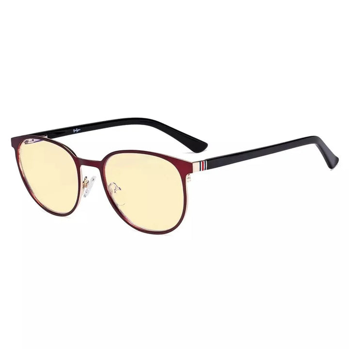 Oval Metal Blue Light Blocking Eyeglasses LX19004-BB60