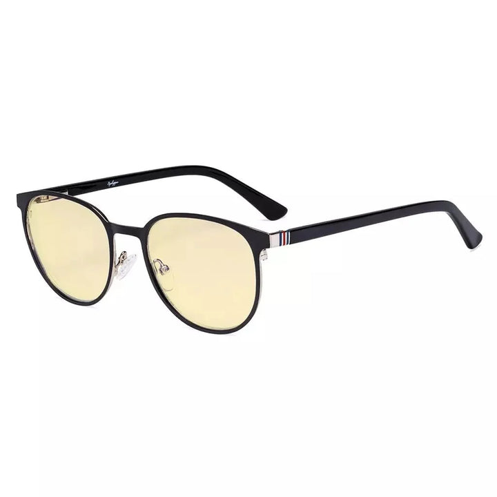 Oval Metal Blue Light Blocking Eyeglasses LX19004-BB60