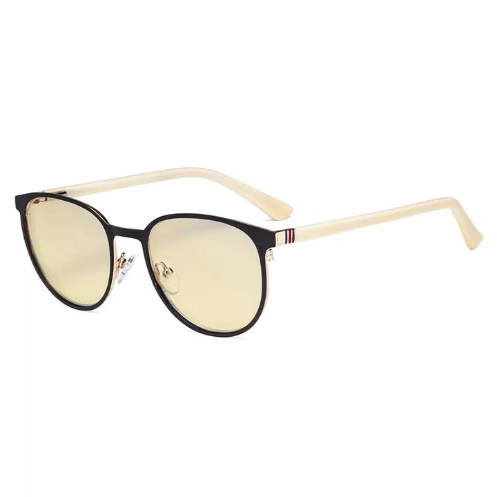 Oval Metal Blue Light Blocking Eyeglasses LX19004-BB60
