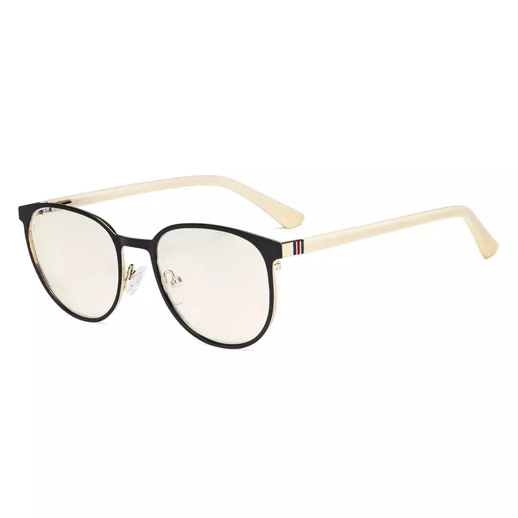 Oval Metal Blue Light Filter Eyeglasses LX19004-BB40