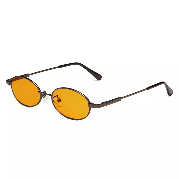 Oval Metal Frame Blue Light Blocking Eyeglasses Kids DSK1803