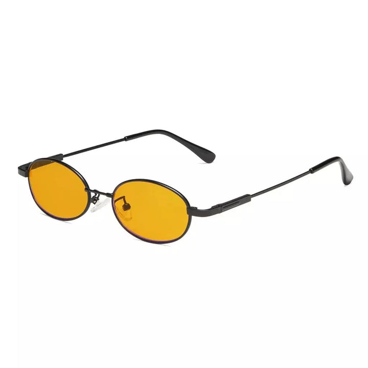 Oval Metal Frame Blue Light Blocking Eyeglasses Kids DSK1803