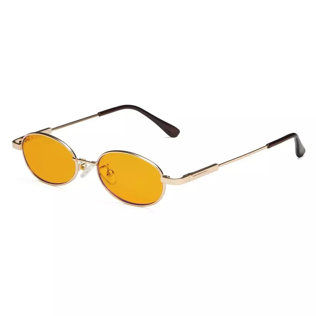 Oval Metal Frame Blue Light Blocking Eyeglasses Kids DSK1803